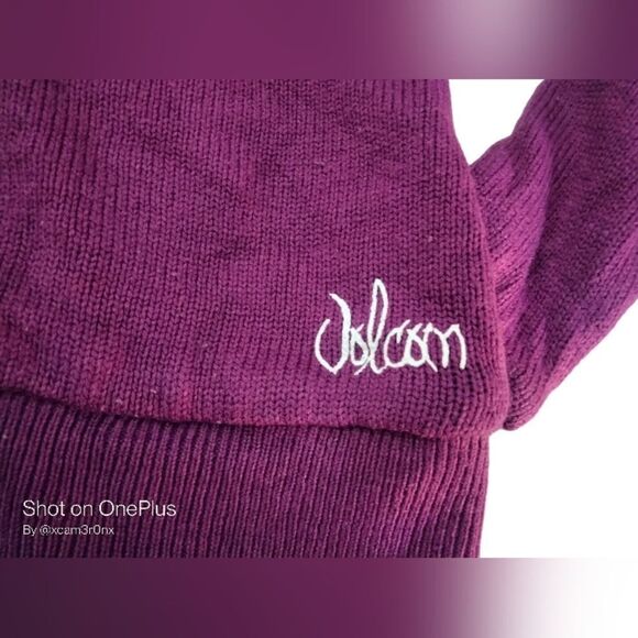 Reversible Volcom Zip Up Sweater Hoodie - Picture 6 of 11